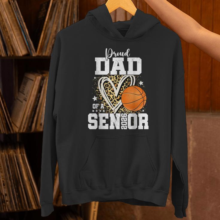 Proud Dad Of A 2026 Senior Basketball Graduation Leopard Unisex Hoodie