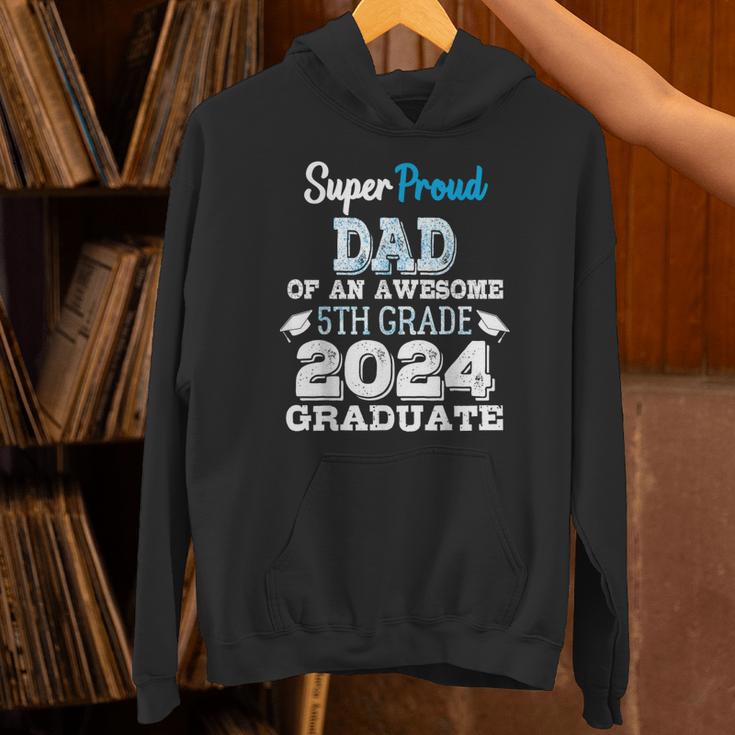 Proud DAD Of A 5th Grade Graduate 2024 Elementary Graduation Unisex Hoodie