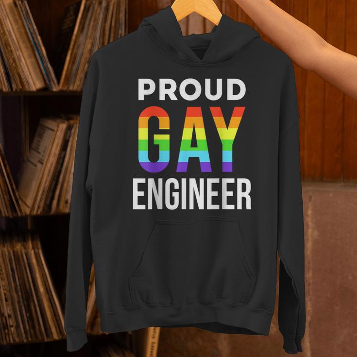 Proud Gay Engineer LGBTQ Rainbow Engineering Graduation Unisex Hoodie