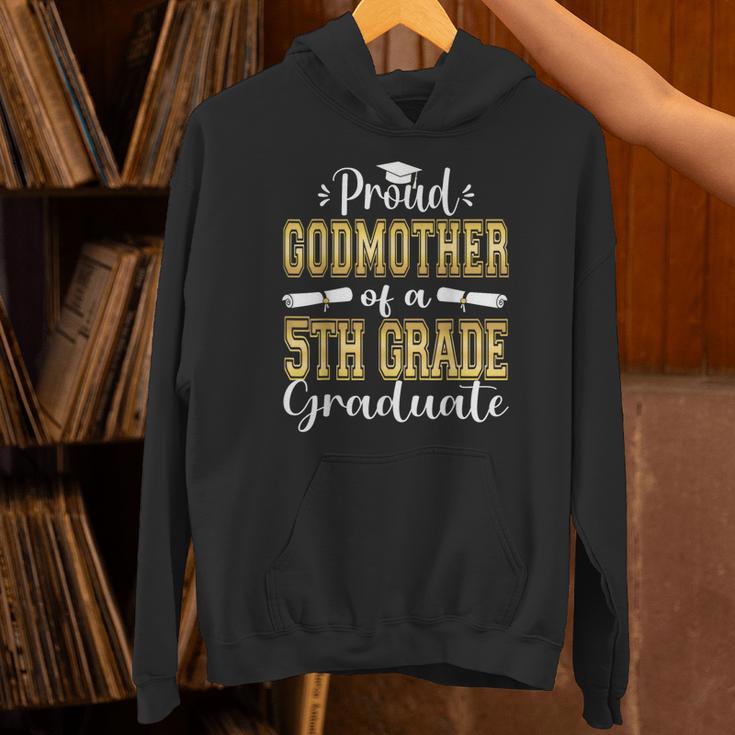 Proud Godmother Of 5th Grade Graduate 2023 Family Graduation Unisex Hoodie