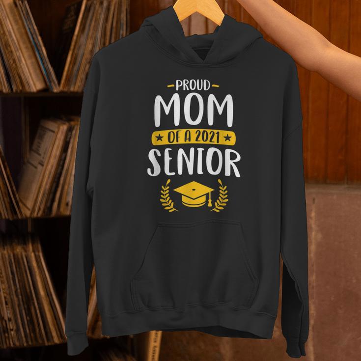 Proud Mom Of A 2021 Senior Shirt Class Graduation 2021 Mommy Unisex Hoodie