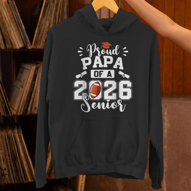 Proud Papa Of A 2026 Senior Football Graduation Dad Unisex Hoodie