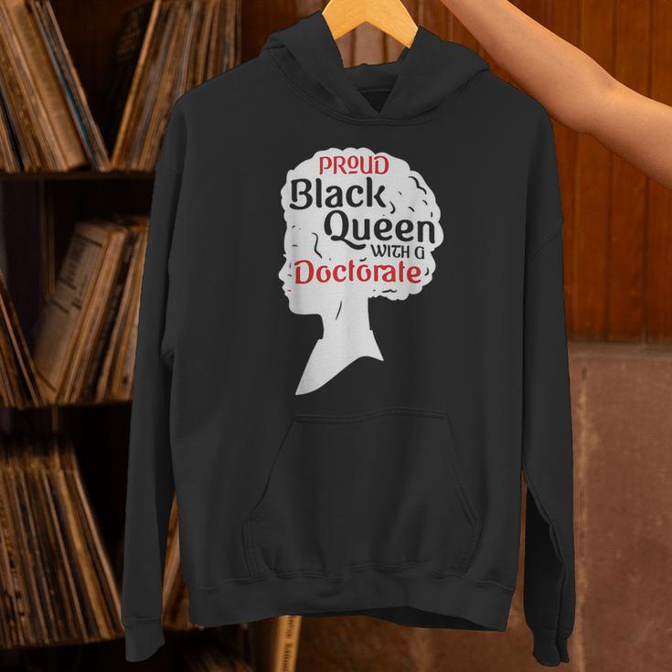 Proud Queen Shirt PhD Graduation Afro Doctorate Unisex Hoodie