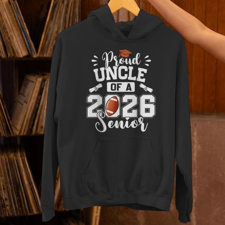 Proud Uncle Of A 2026 Senior Football Graduation Unisex Hoodie