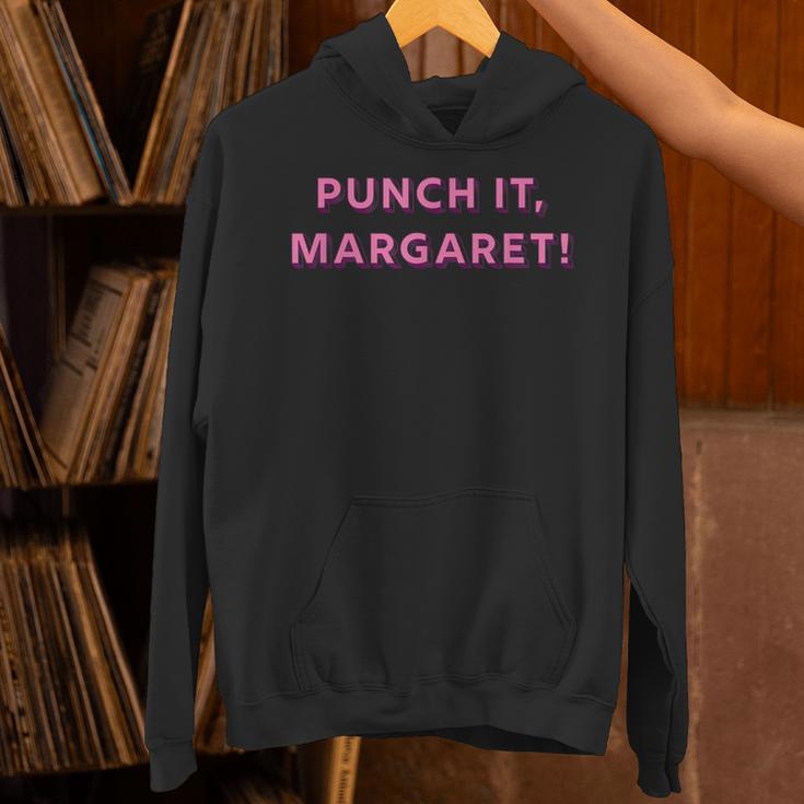 Punch It Margaret Vintage Retro 1980's Nostalgia Unisex Hoodie