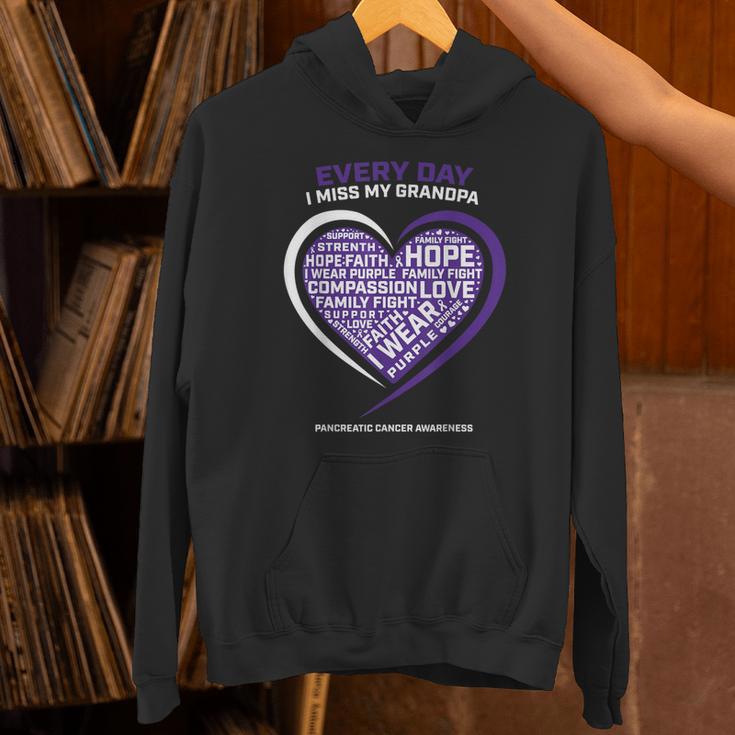 Purple In Memory Of My Grandpa Pancreatic Cancer Awareness Unisex Hoodie Purple In Memory Of My Grandpa Pancreatic Cancer Awareness Unisex Hoodie