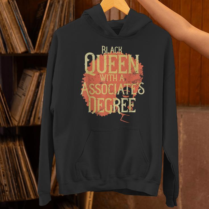 Queen Associate Degree Afrocentric GraduationShirt Unisex Hoodie