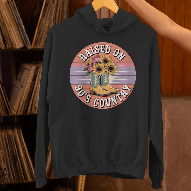 Raised On 90’s Country Women Retro Western Music Nostalgia Unisex Hoodie Raised On 90’s Country Women Retro Western Music Nostalgia Unisex Hoodie