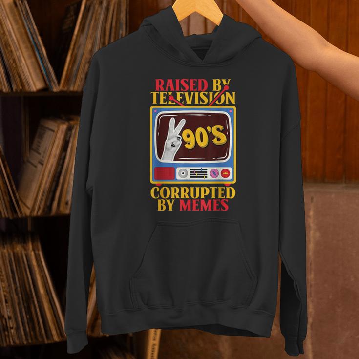 Raised By Television Corrupted By Memes Internet Nostalgia Unisex Hoodie Raised By Television Corrupted By Memes Internet Nostalgia Unisex Hoodie