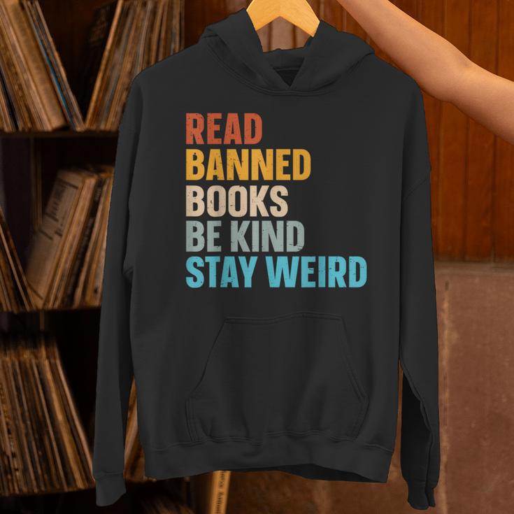 Read Banned Books Be Kind Stay Weird Unisex Hoodie Read Banned Books Be Kind Stay Weird Unisex Hoodie