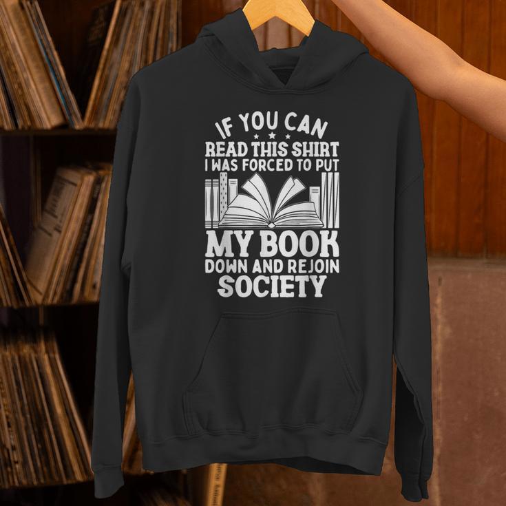 If You Can Read This For Book Lovers Reading Unisex Hoodie