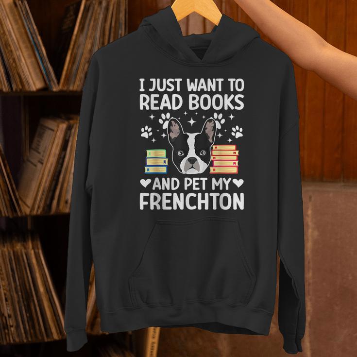 Read Books & Pet My Frenchton Owner Frenchton Lover Unisex Hoodie