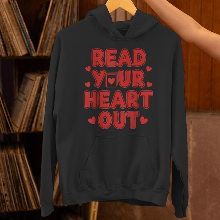 Read Your Heart Out Book Lover Reading Teachers Kids Unisex Hoodie