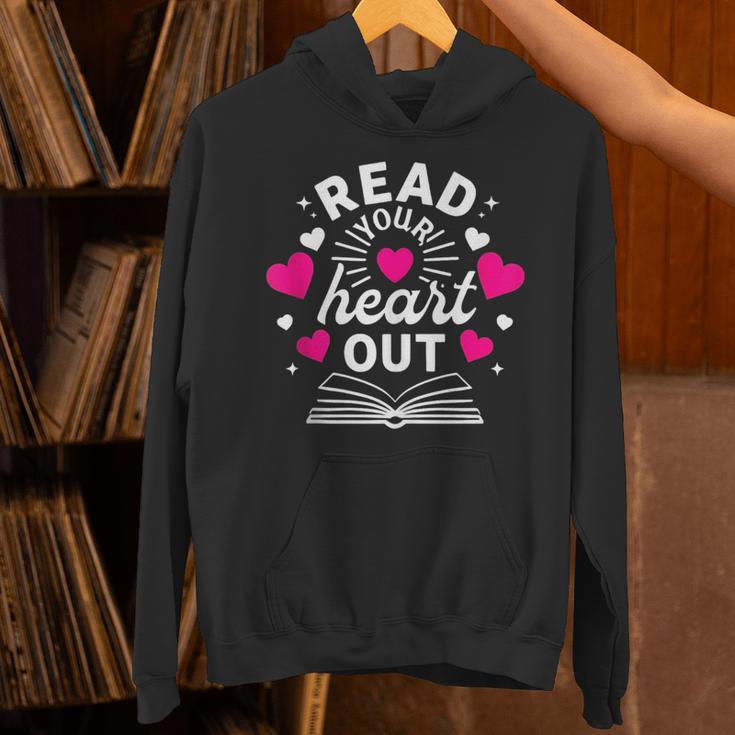Read Your Heart Out Cute Teacher Women Book Lovers Unisex Hoodie Read Your Heart Out Cute Teacher Women Book Lovers Unisex Hoodie