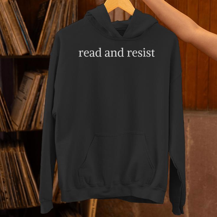 Read And Resist Bookish Book Lover Unisex Hoodie Read And Resist Bookish Book Lover Unisex Hoodie