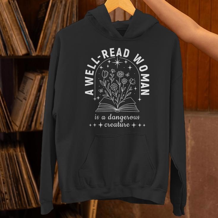 A Well Read Woman Book Lover Literary Quote Unisex Hoodie