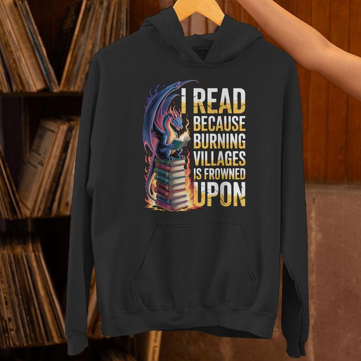Reading Bookish Dragon Fantasy Unisex Hoodie