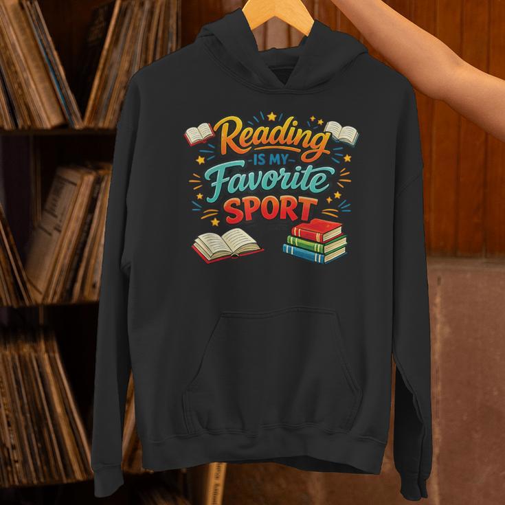Reading Is My Favorite Sport Book Lover Unisex Hoodie