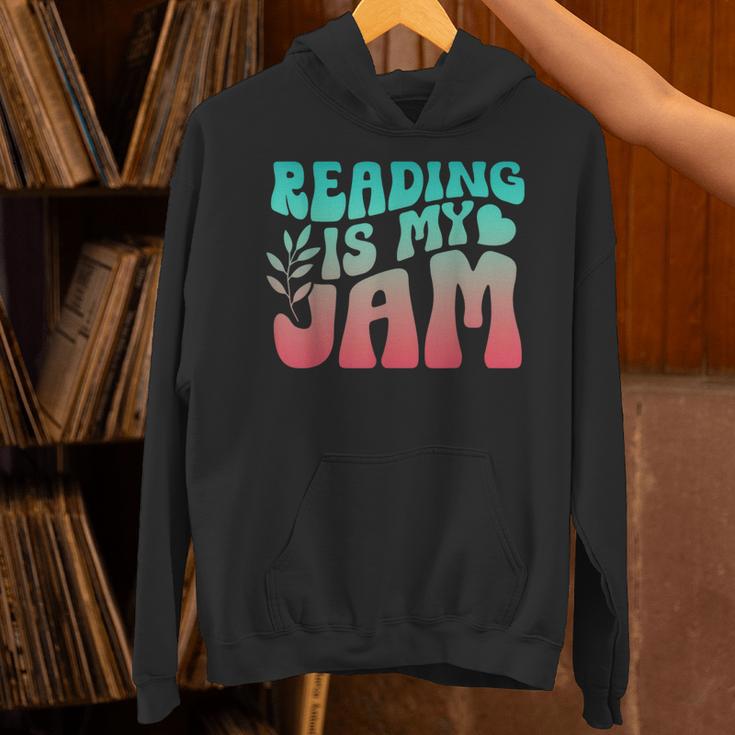 Reading Is My Jam Book Lover Bookworm Teacher Library Reader Unisex Hoodie Reading Is My Jam Book Lover Bookworm Teacher Library Reader Unisex Hoodie