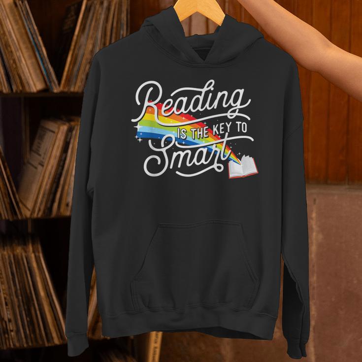Reading Is The Key To Smart Book Lover Bookworm Reader Unisex Hoodie