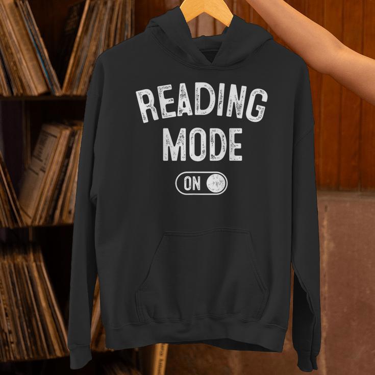Reading Mode On Book Lover Librarian Teacher Unisex Hoodie