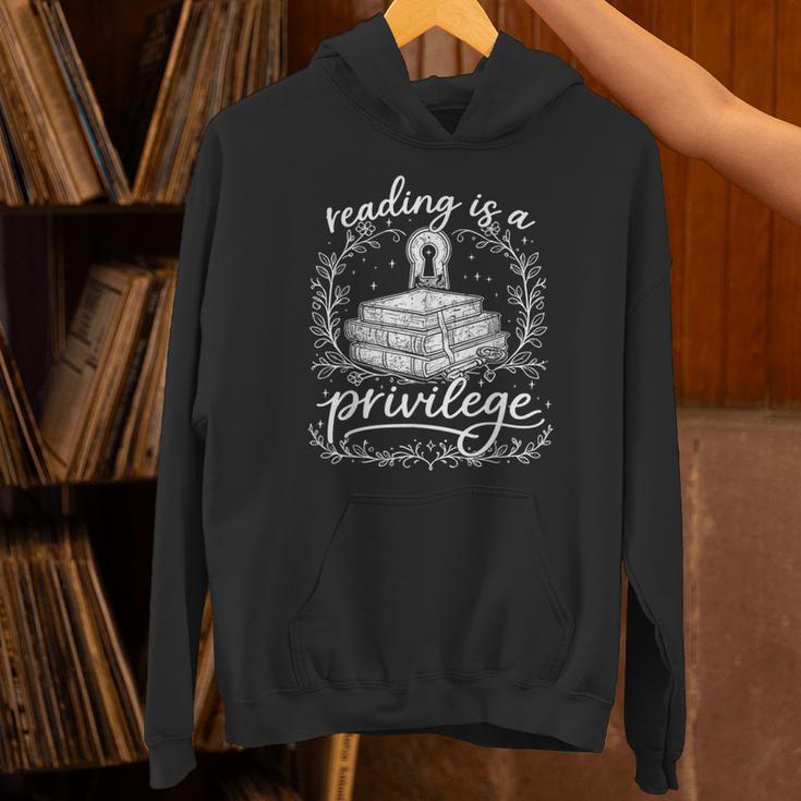 Reading Is A Privilege Vintage Reading Lover Books Unisex Hoodie