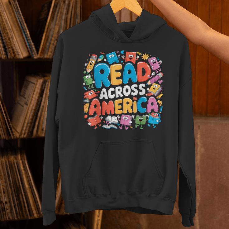 Reads Across Tee America Books Reader Reading Teacher Unisex Hoodie Reads Across Tee America Books Reader Reading Teacher Unisex Hoodie