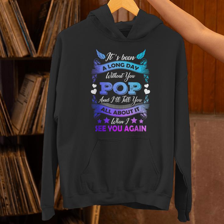 Remembrance Of Pop Memory Of My Grandpa In Heaven Unisex Hoodie