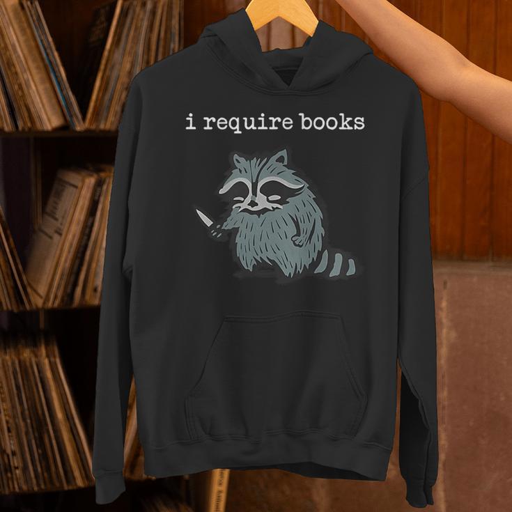 i Require Books Raccoon Unisex Hoodie i Require Books Raccoon Unisex Hoodie