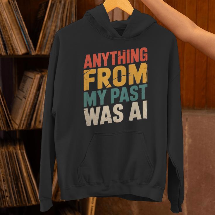 Retro AI Nostalgia Quote Distressed Vintage Unisex Hoodie Retro AI Nostalgia Quote Distressed Vintage Unisex Hoodie