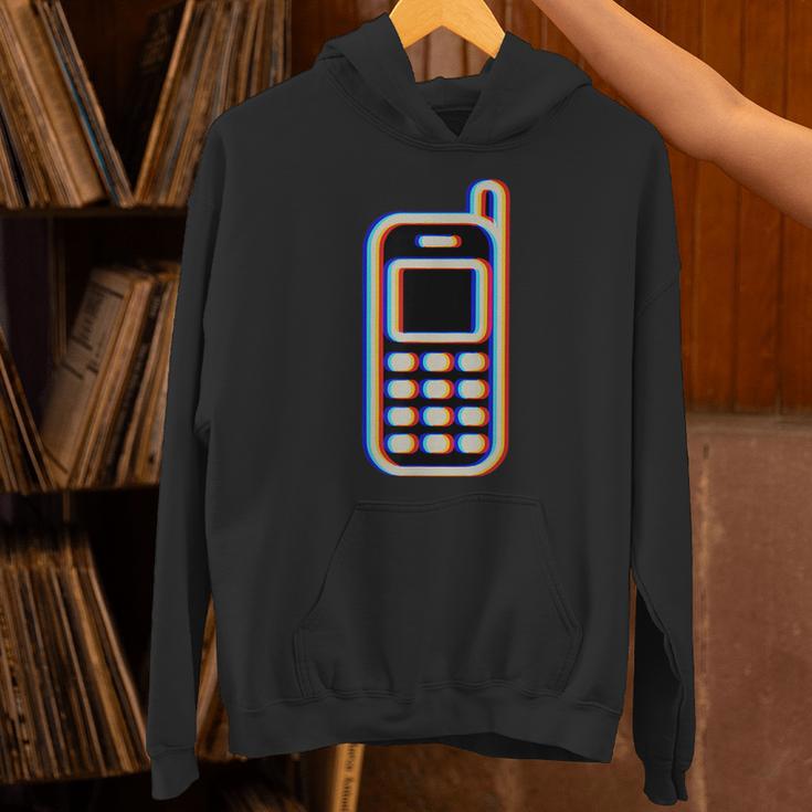 Retro Cell Vintage Mobile Phone 90s Nostalgia Vaporwave Fun Unisex Hoodie Retro Cell Vintage Mobile Phone 90s Nostalgia Vaporwave Fun Unisex Hoodie