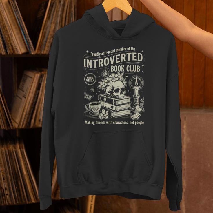 Retro Proud Anti Social Member Of Introverted Book Club Unisex Hoodie