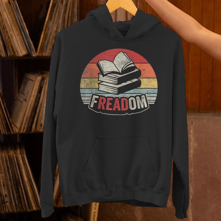 Retro Vintage FREADom Anti Ban Books Freedom To Read Unisex Hoodie Retro Vintage FREADom Anti Ban Books Freedom To Read Unisex Hoodie