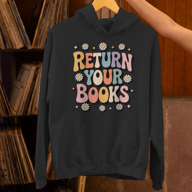 Return Your Books School Librarian Unisex Hoodie Return Your Books School Librarian Unisex Hoodie