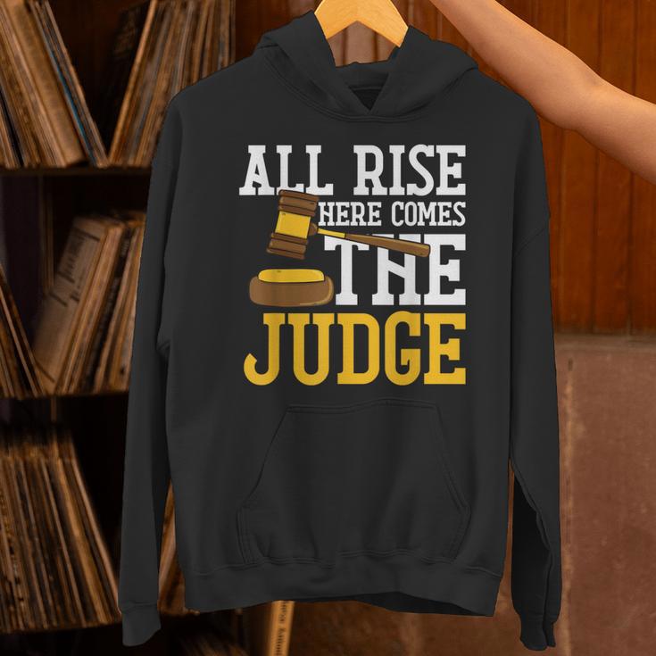 All Rise Here Comes The Judge Lawyer Graduation Quote Unisex Hoodie
