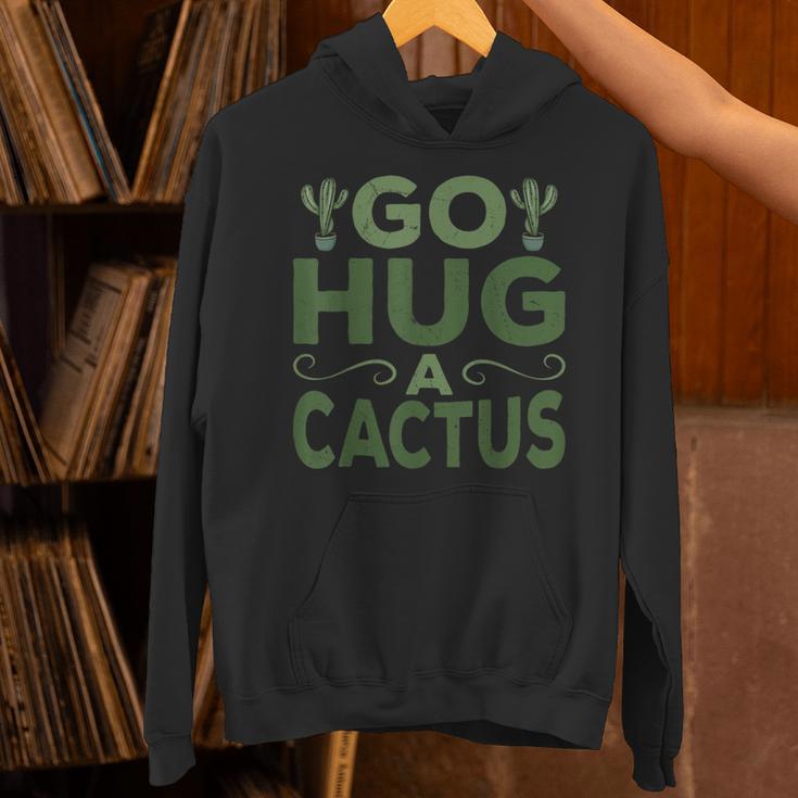 Sassy Saying Go Hug Cactus Introverts Sassy Quote No Hugs Unisex Hoodie Sassy Saying Go Hug Cactus Introverts Sassy Quote No Hugs Unisex Hoodie