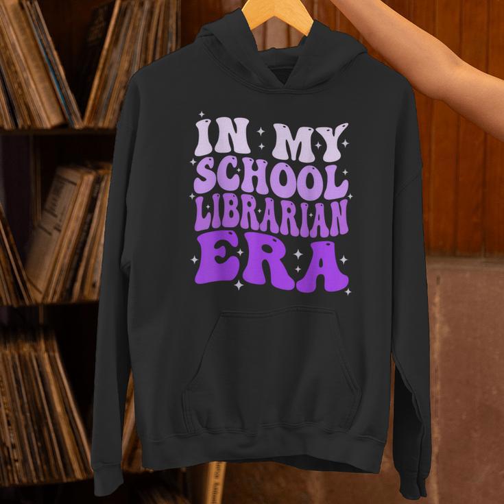 In My School Librarian Era Groovy Back To School Book Lover Unisex Hoodie In My School Librarian Era Groovy Back To School Book Lover Unisex Hoodie