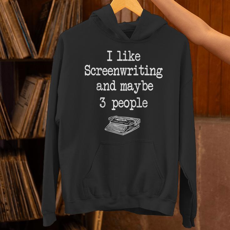 Screenwriter Playwright Writer Scribe Introvert Scriptwriter Unisex Hoodie