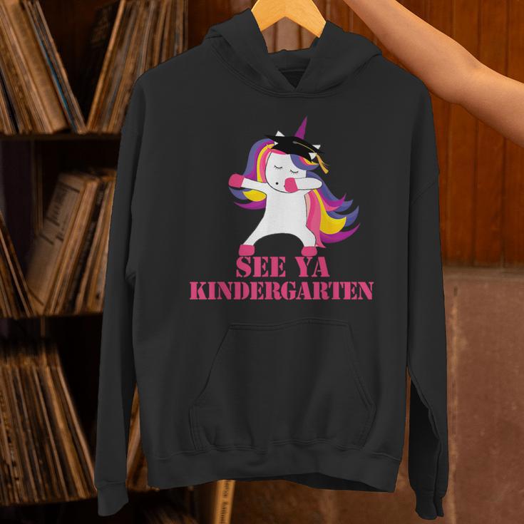 See Ya Kindergarten DABBING Unicorn Graduation Meme Unisex Hoodie