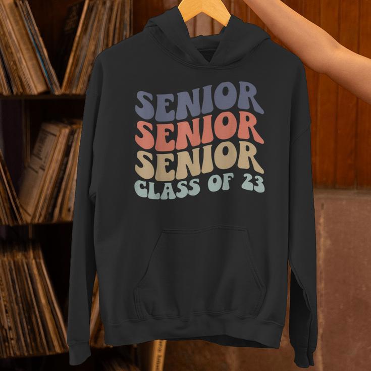 SENIOR 2023 Retro Class Of 2023 Seniors Graduation 23 Hippie Unisex Hoodie