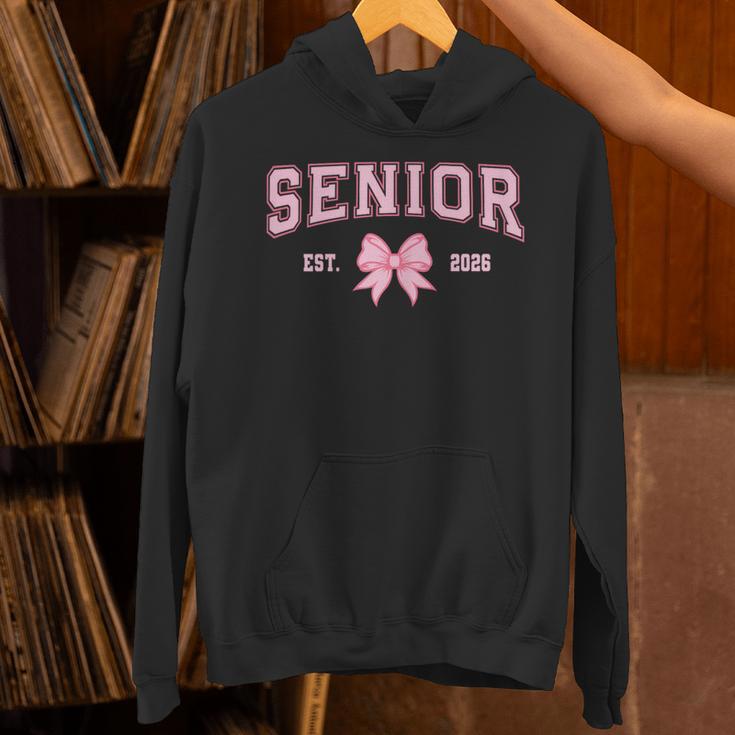 Senior 2026 Class Of 2026 Coquette Pink Bow Graduation 2026 Unisex Hoodie