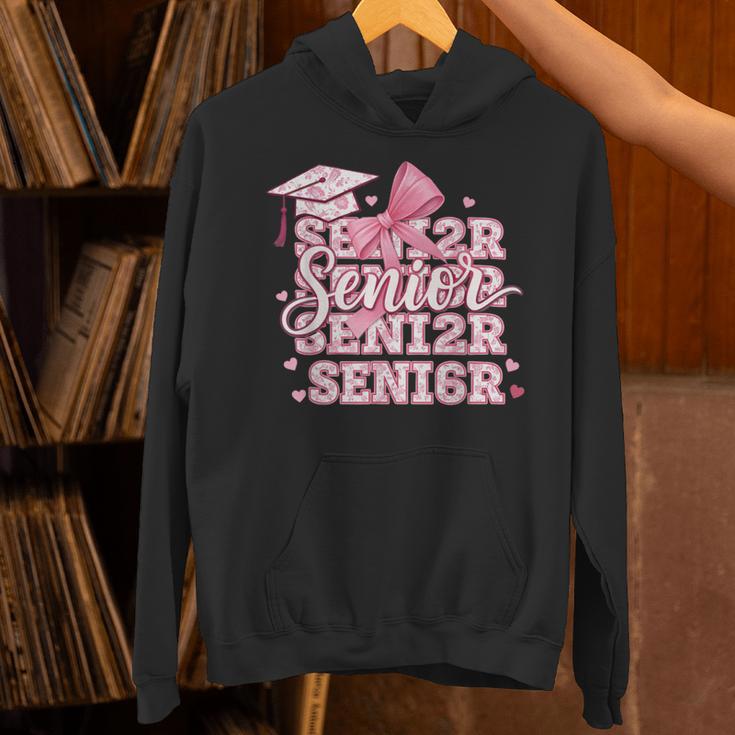 Senior 2026 Class Of 2026 Cute Coquette Pink Bow Graduation Unisex Hoodie