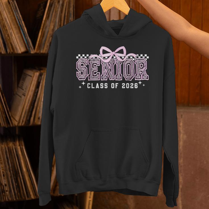 Senior 2026 Coquette Bow Class Of 2026 Graduation Graduate Unisex Hoodie