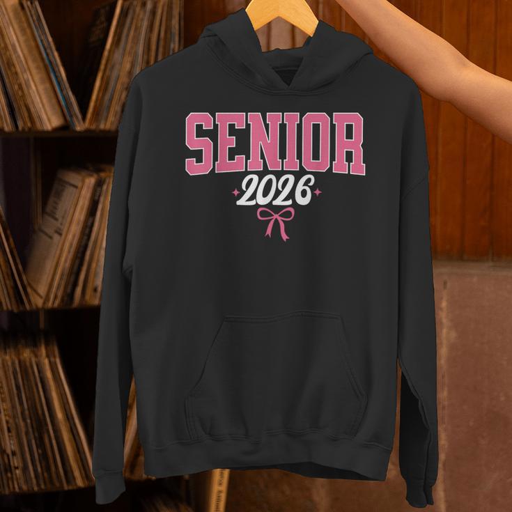 Senior 2026 Pink Coquette Bow Class Of 2026 Graduation Women Unisex Hoodie