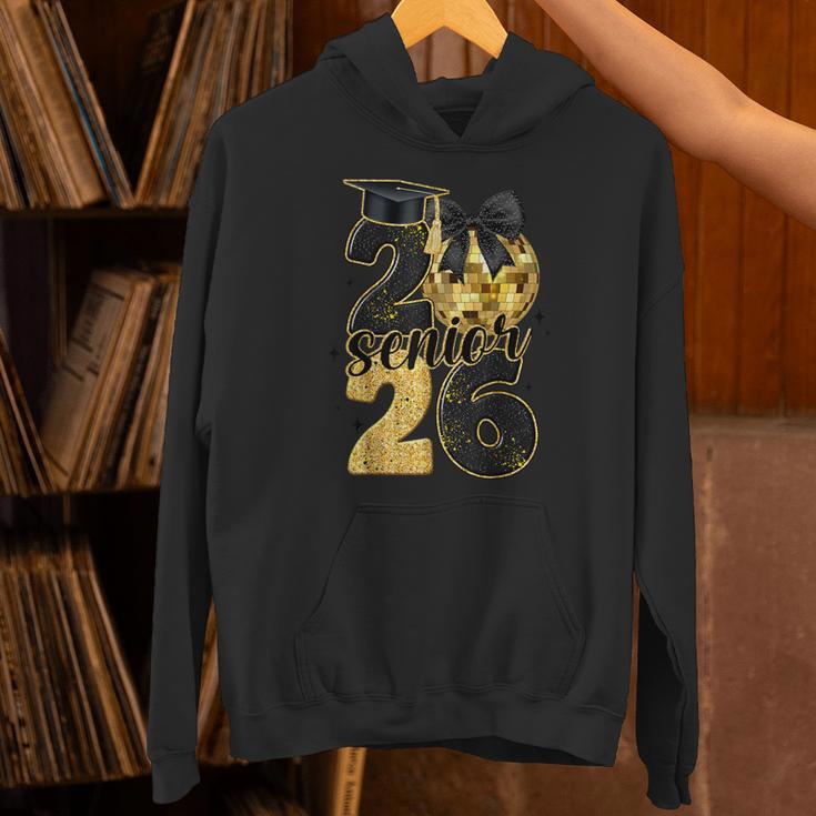 Senior Class Of 2026 Senior Girl Graduation Cap Coquette Bow Unisex Hoodie