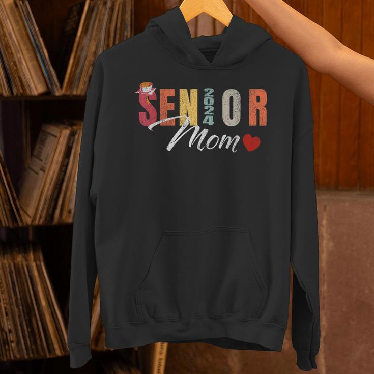 Senior Mom 2024 Graduation Heart Class Of 2024 Unisex Hoodie