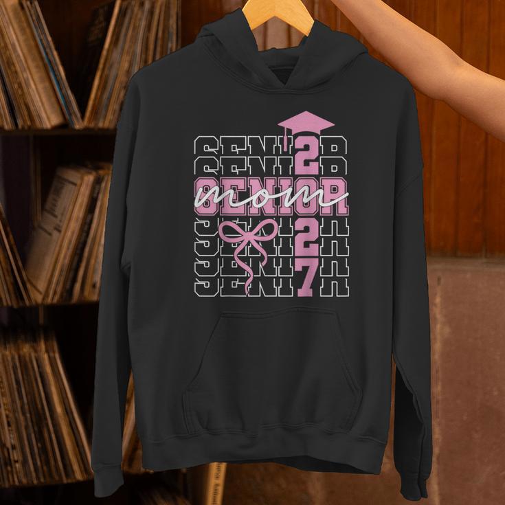 Senior Mom 2027 Class Of 2027 Coquette Bow Graduation 2027 Unisex Hoodie