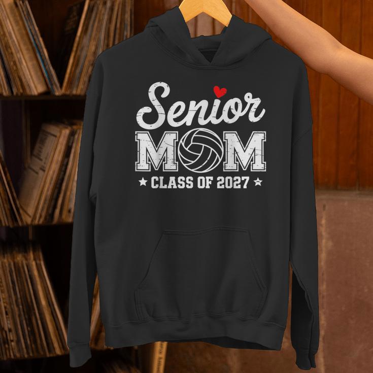 Senior Volleyball Mom Class Of 2027 Graduation Graduate Unisex Hoodie