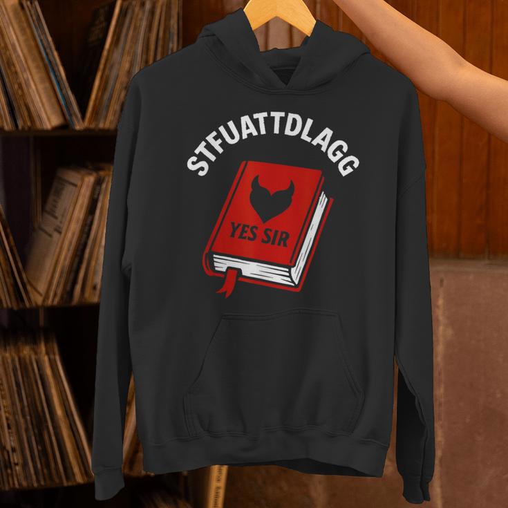 Sexy STFUATTDLAGG Yes Sir Reading Spicy Good Book Love Heart Unisex Hoodie