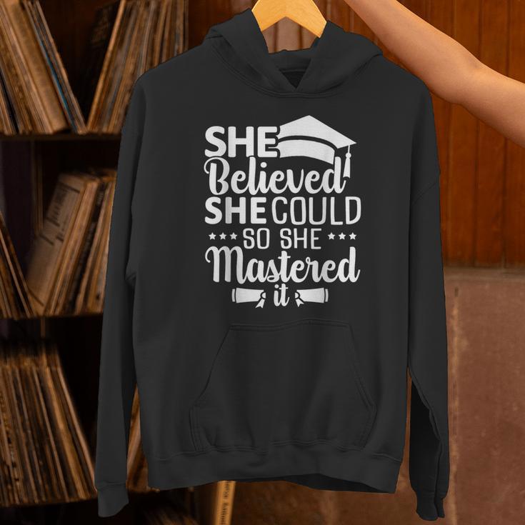 She Believed She Could So She Mastered It Graduation 2023 Unisex Hoodie